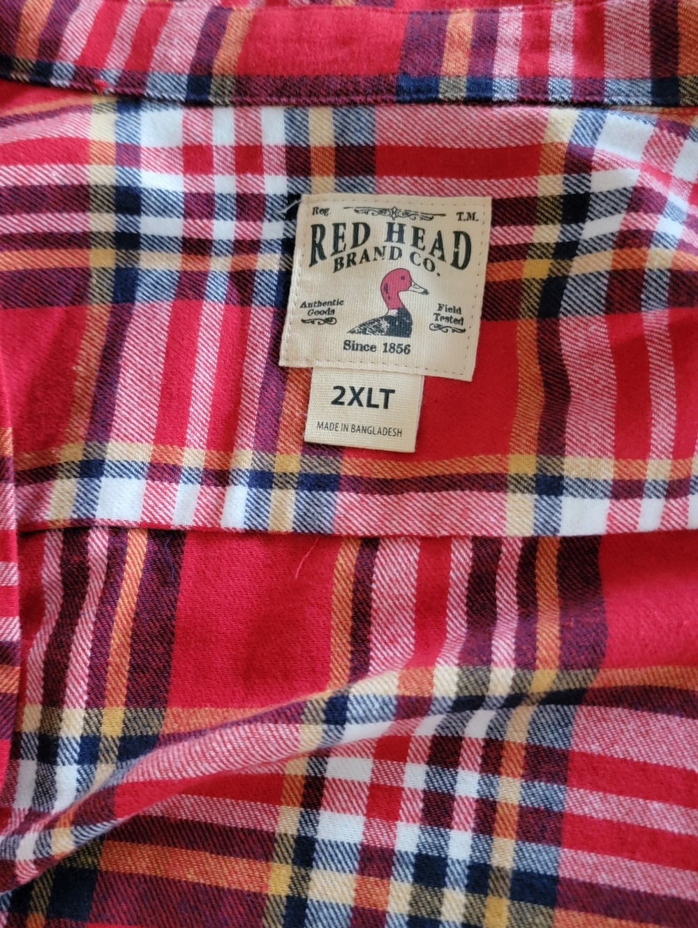 Red Head Brand Co. Red Plaid Button-Up Shirt